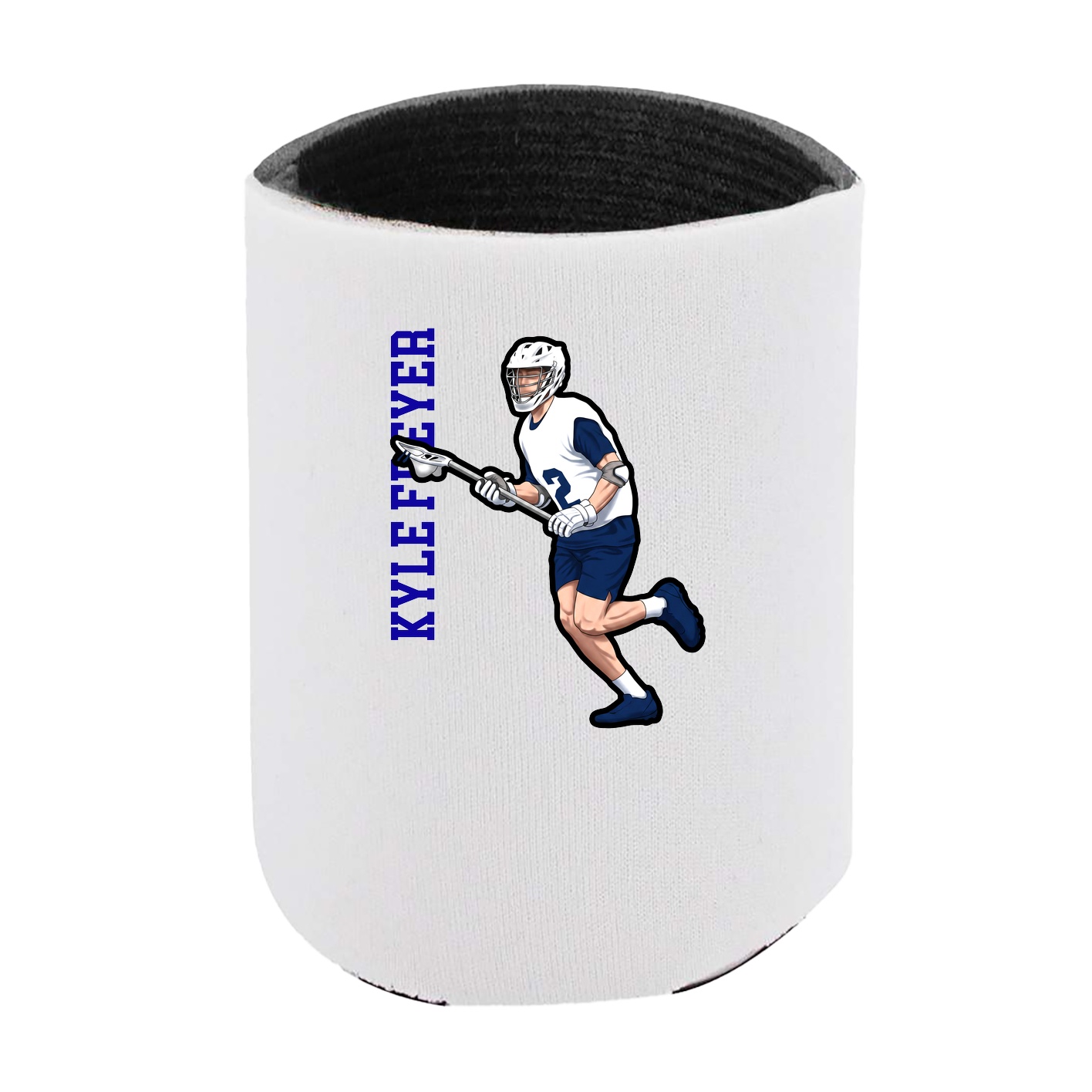 Can Holder — Name Vertical in White