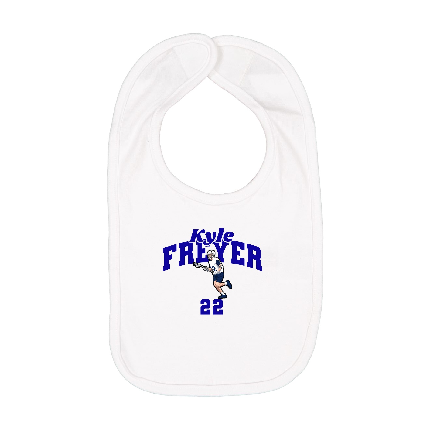 Infant Bib — Signature Arch in White