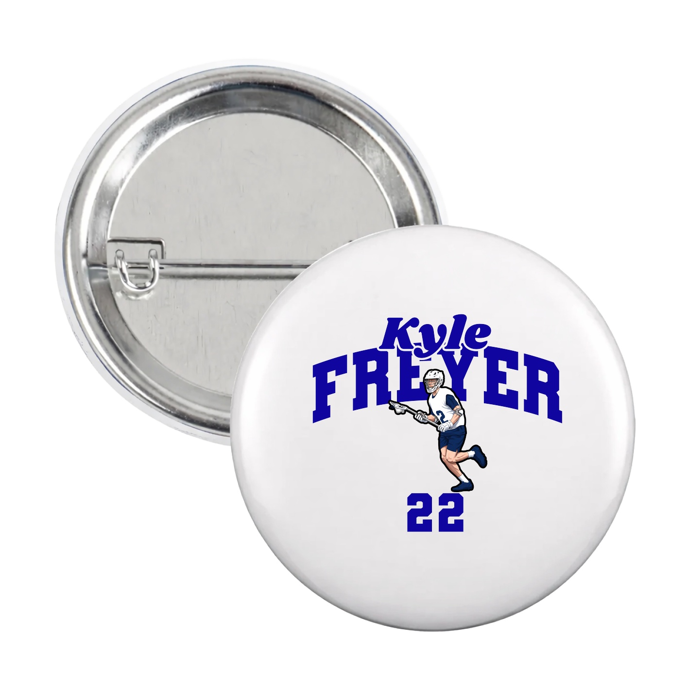 Game Day Button — Signature Arch in White
