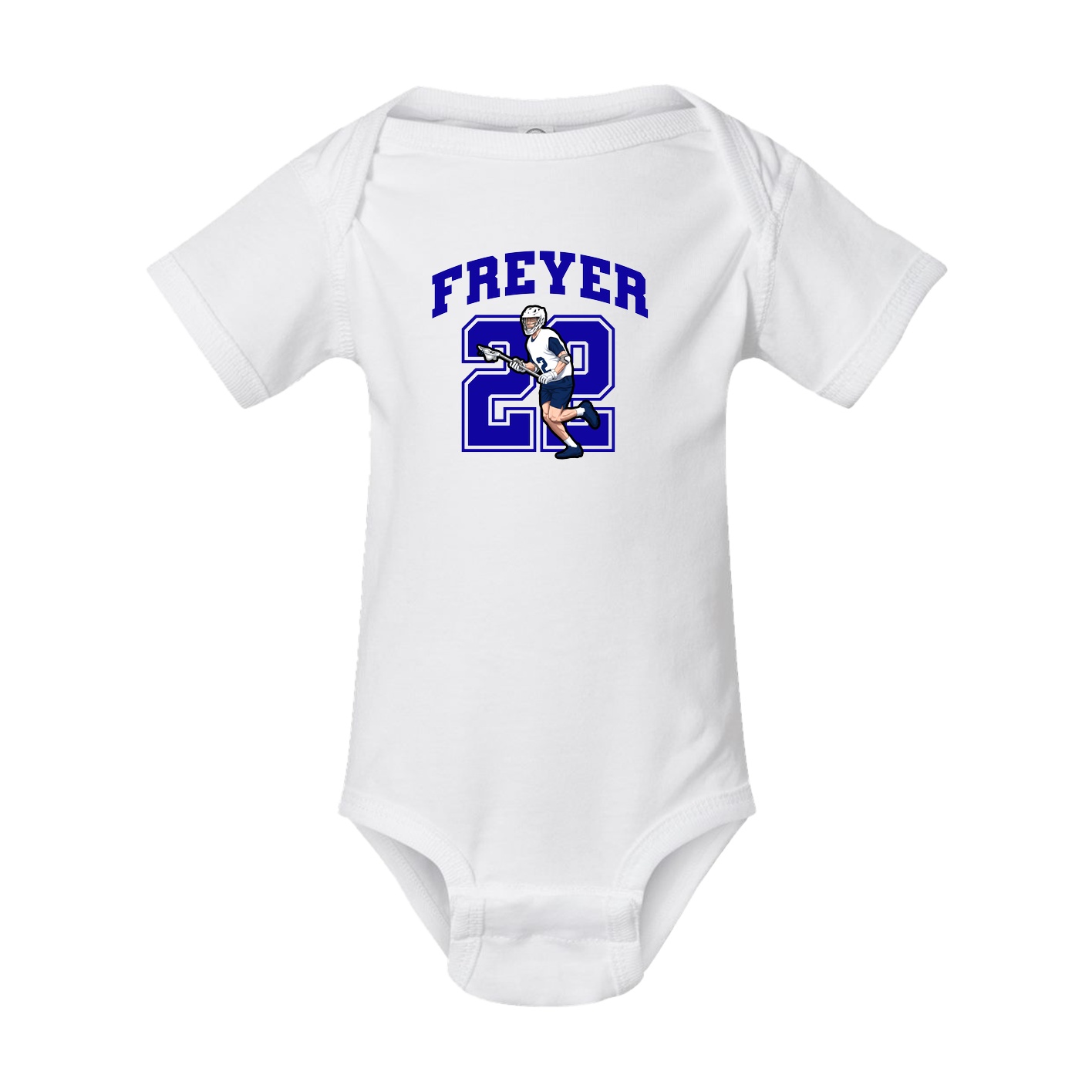 Baby Onesie — Number in White