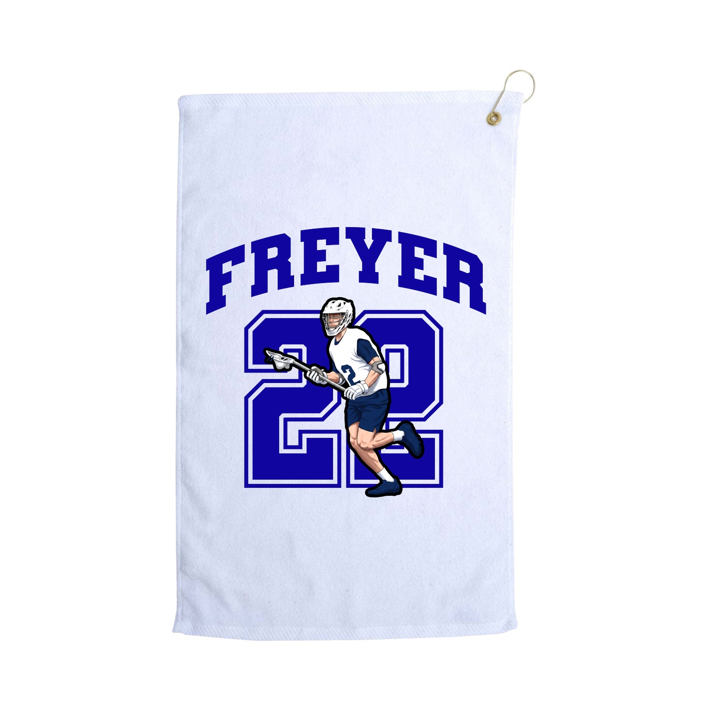 Golf Towel — Number in White