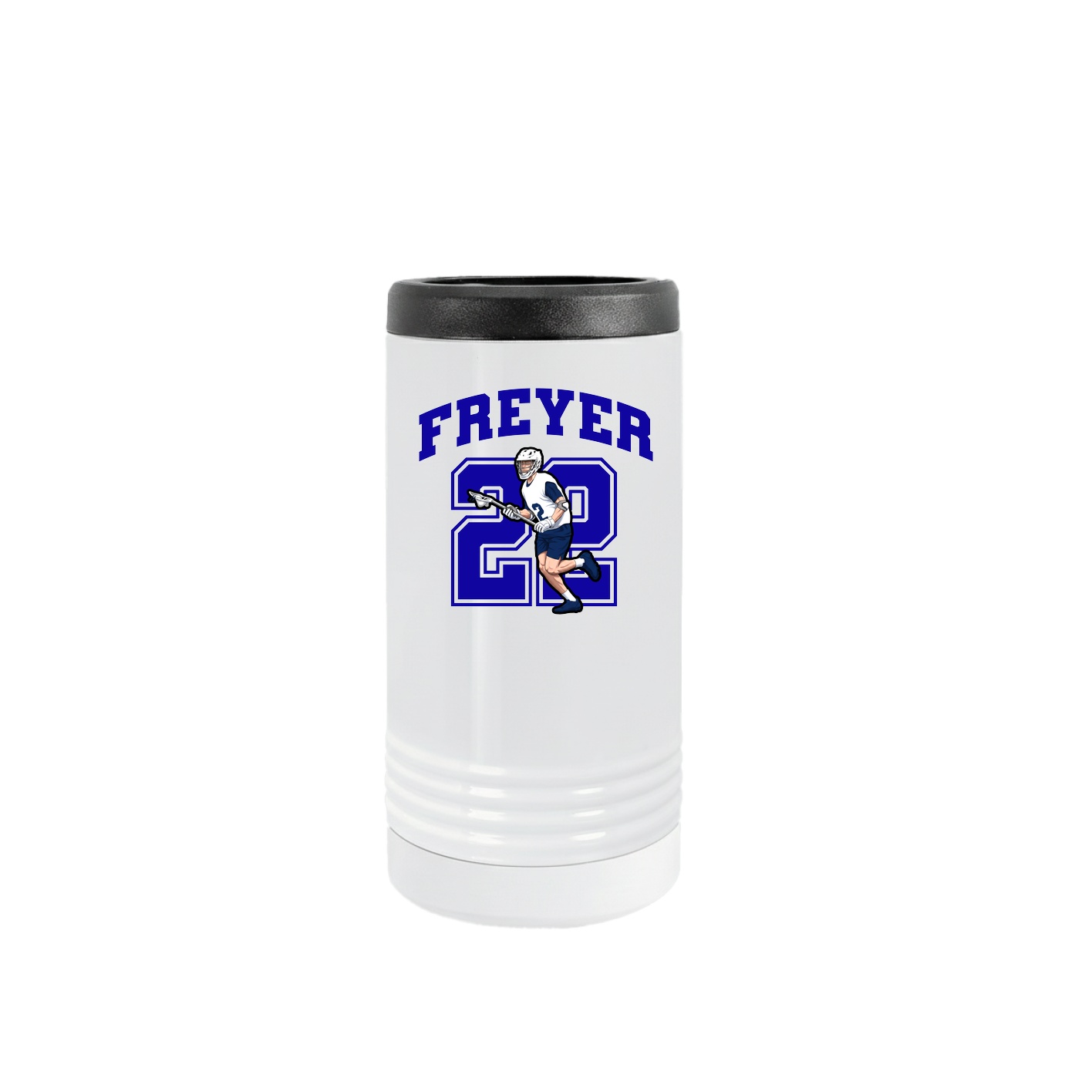 Slim Beverage Holder — Number in White