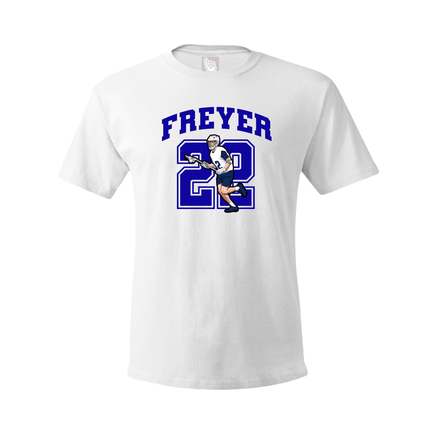 Youth Tee — Number in White