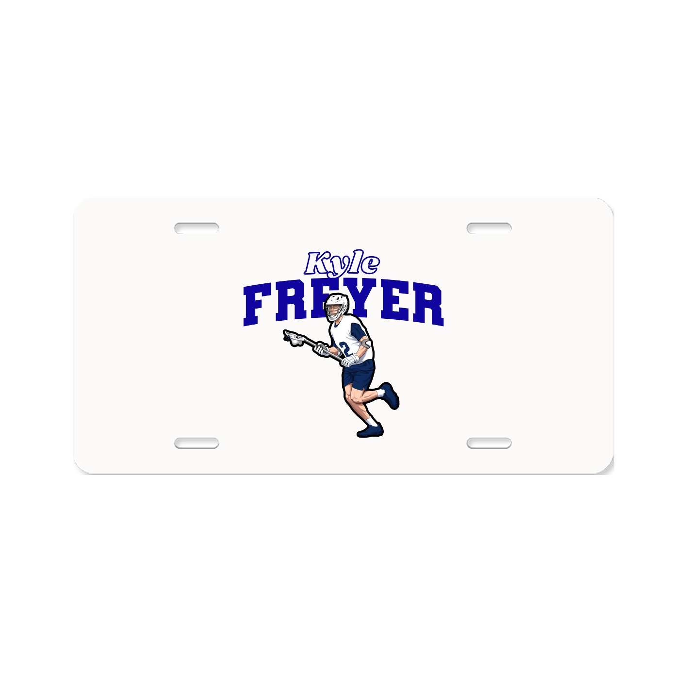 License Plate — Name Arch in Classic