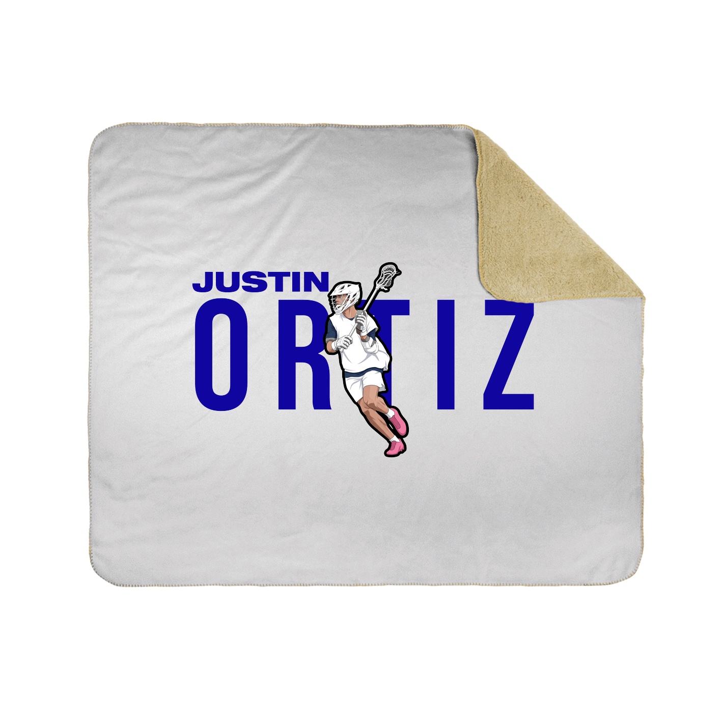 Throw Blanket — Player Name in White