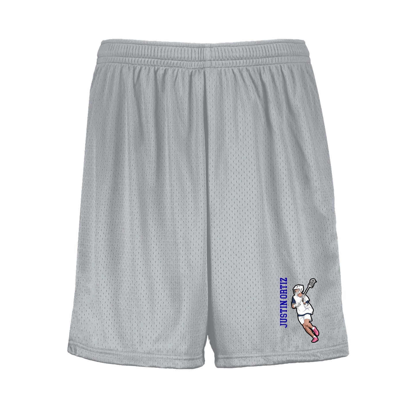 Shorts — Name Vertical in Silver