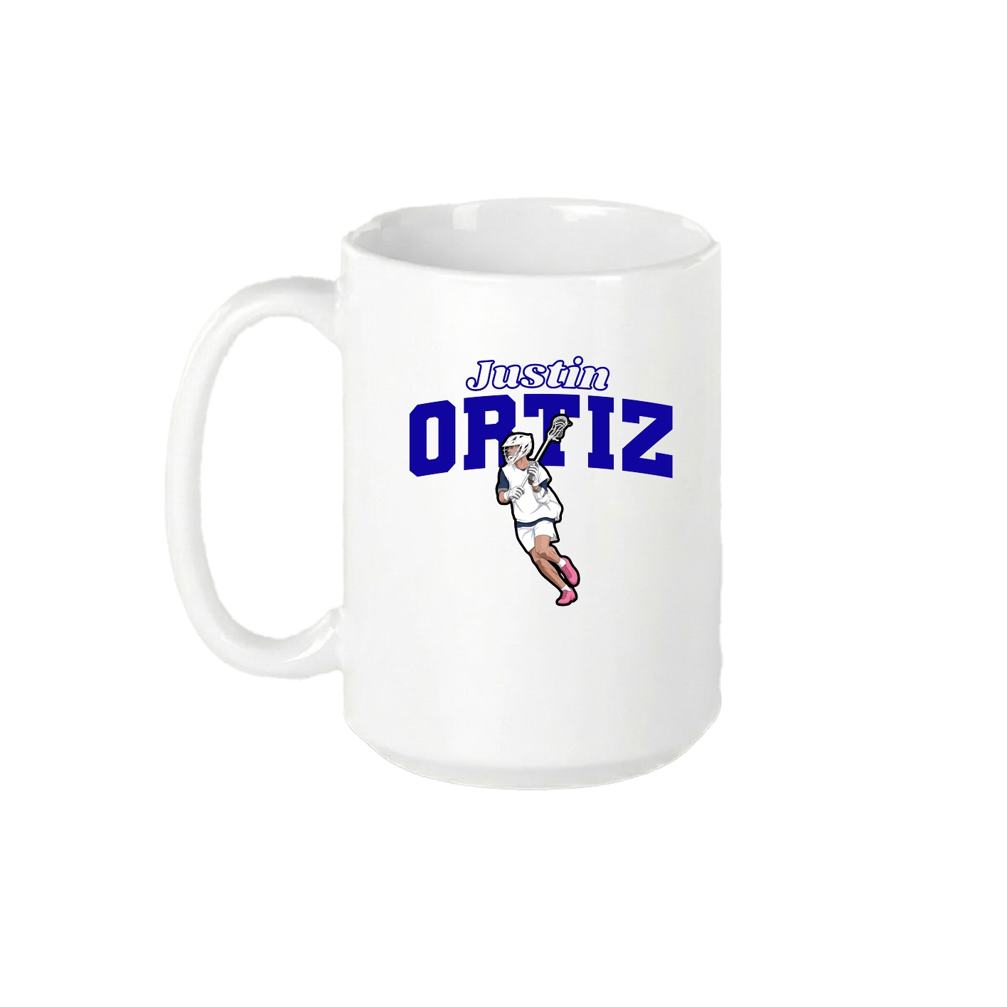 15oz Coffee Mug — Name Arch in White