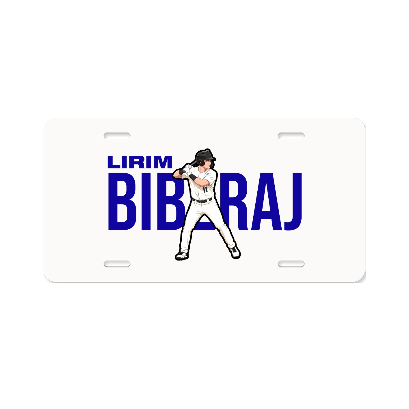License Plate — Player Name in Classic