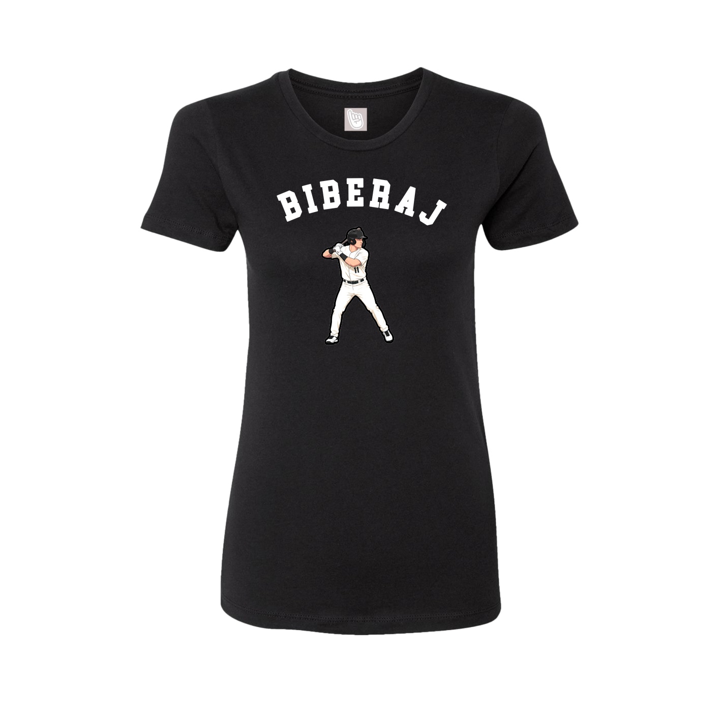 Fitted Women's Tee — Shirsey Arch in Black