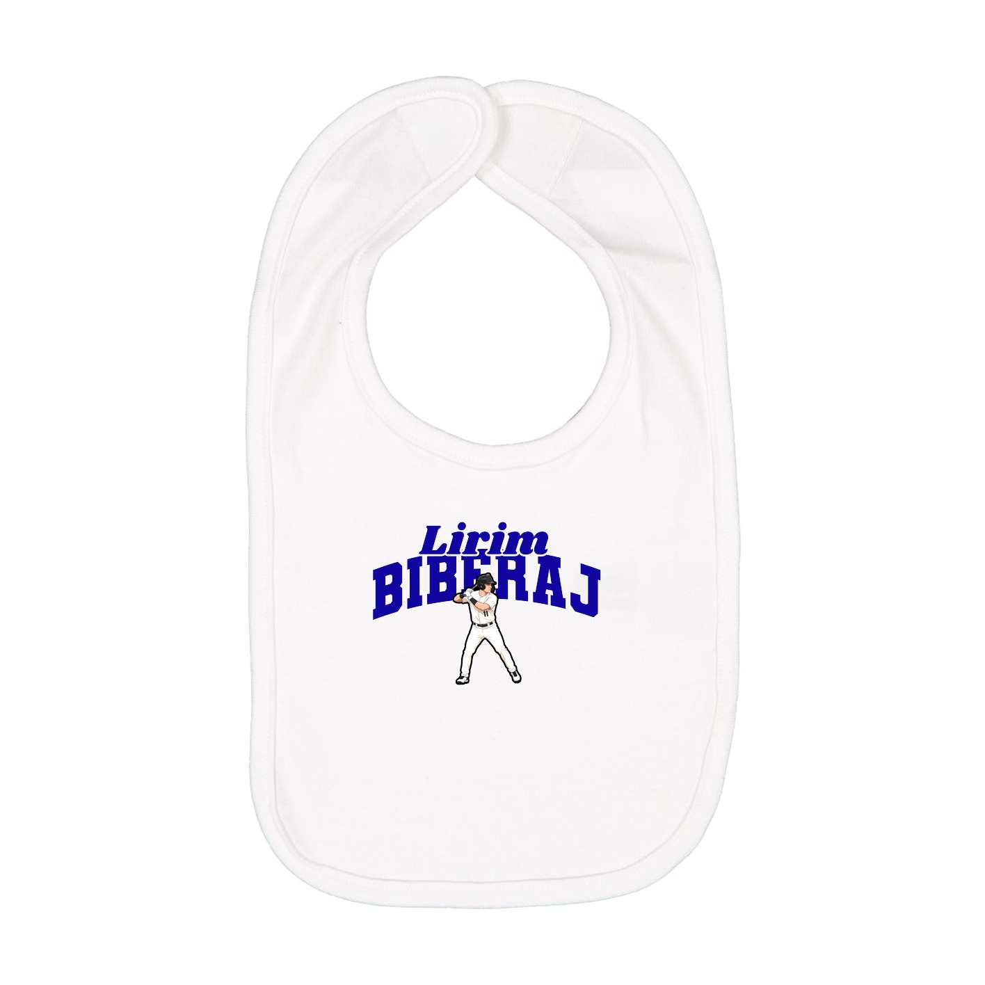 Infant Bib — Signature Arch in White