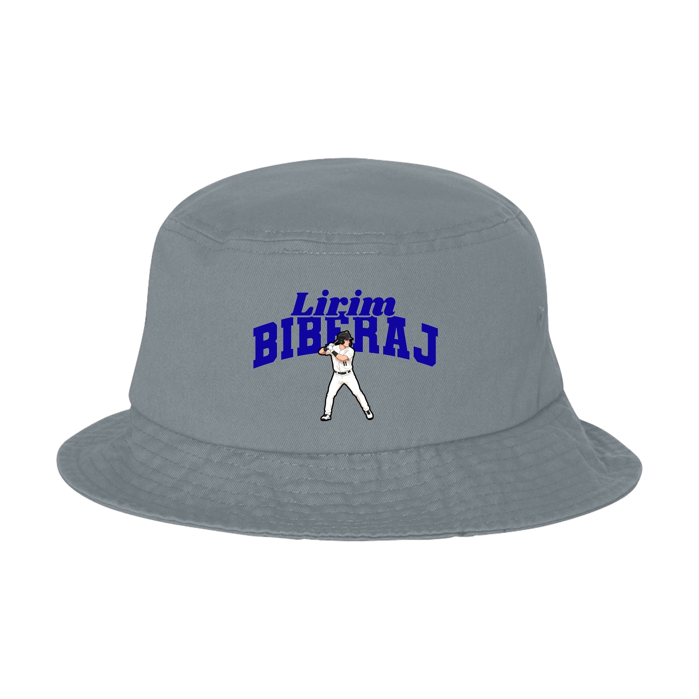 Bucket Cap — Signature Arch in Grey