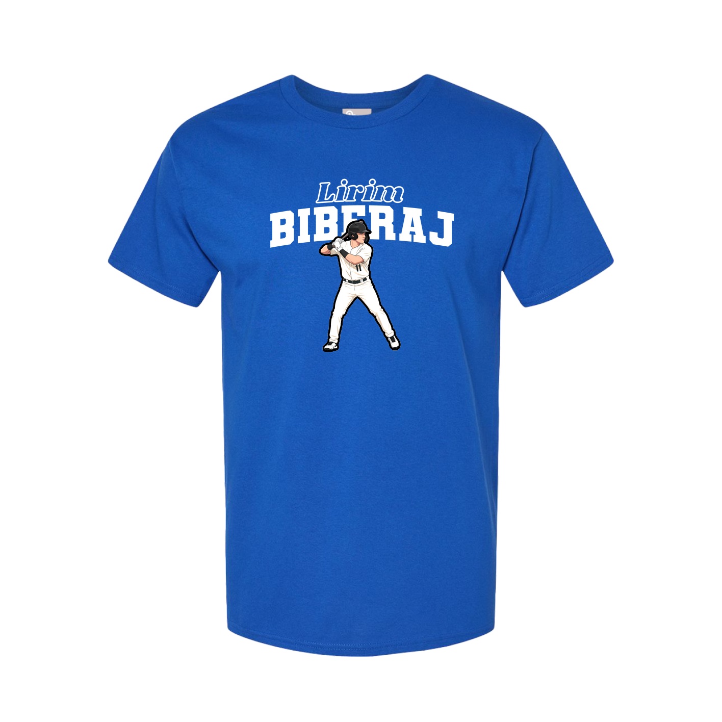 Youth Tee — Name Arch in Royal