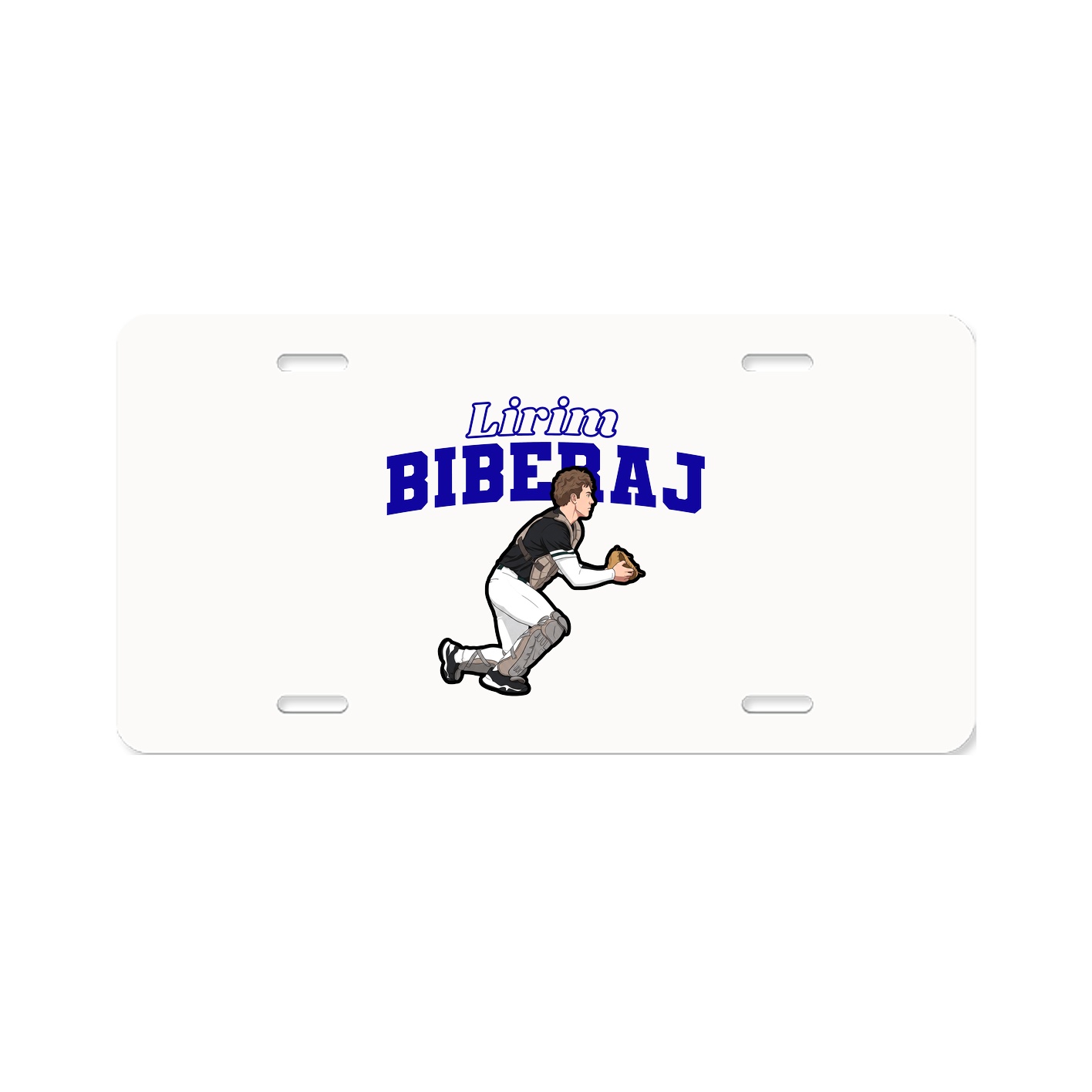 License Plate — Name Arch in Classic
