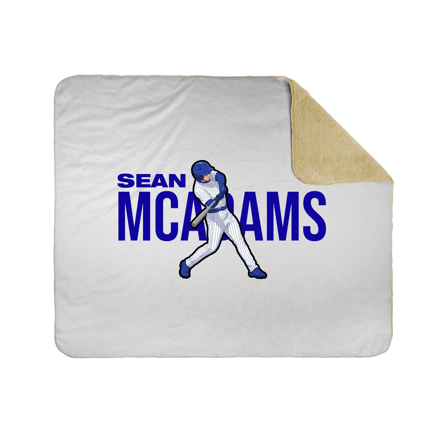 Throw Blanket — Player Name in White