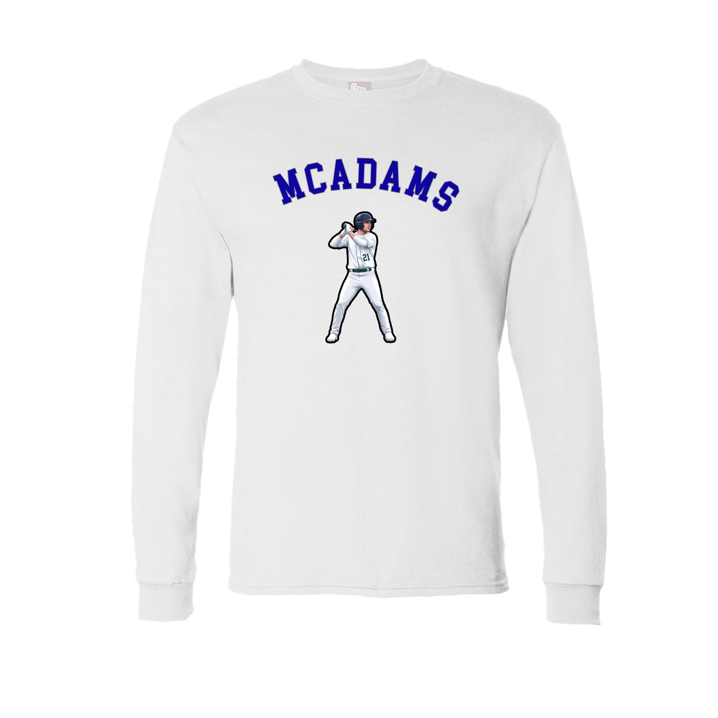 Long Sleeve Tee — Shirsey Arch in White
