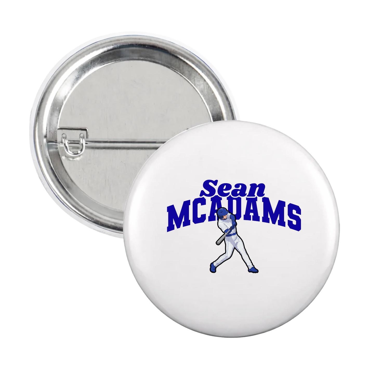 Game Day Button — Signature Arch in White
