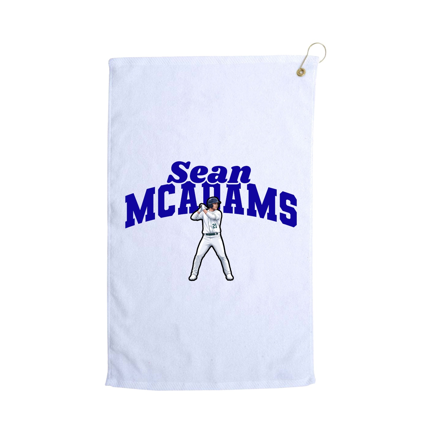 Golf Towel — Signature Arch in White