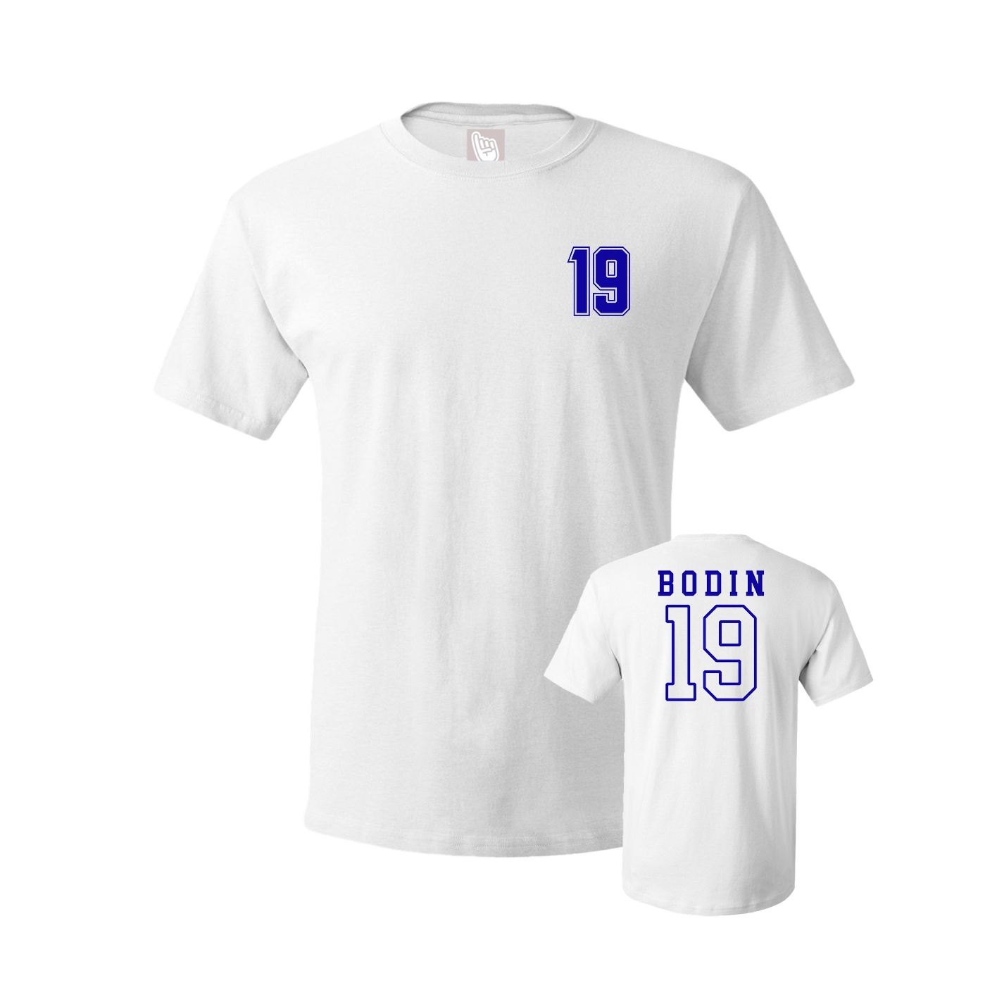Youth Tee — Chest Back in White