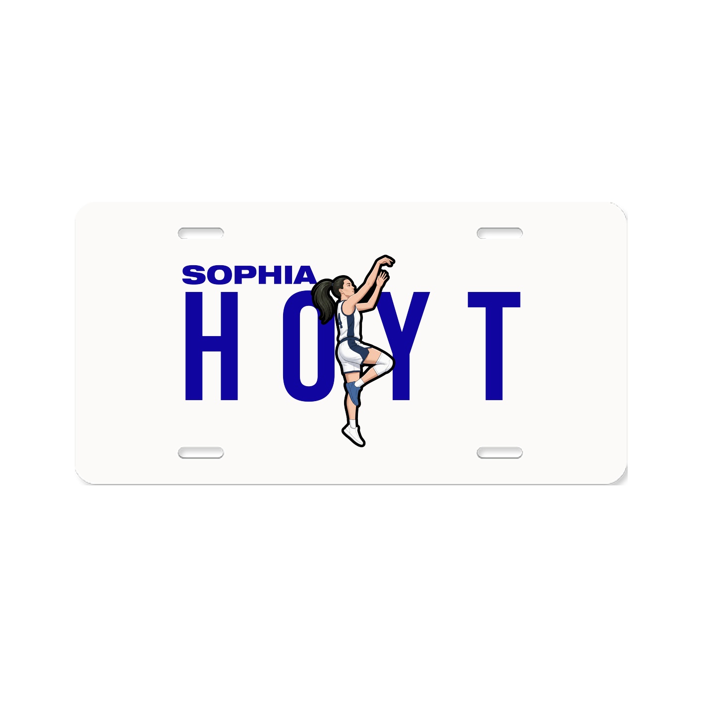 License Plate — Player Name in Classic