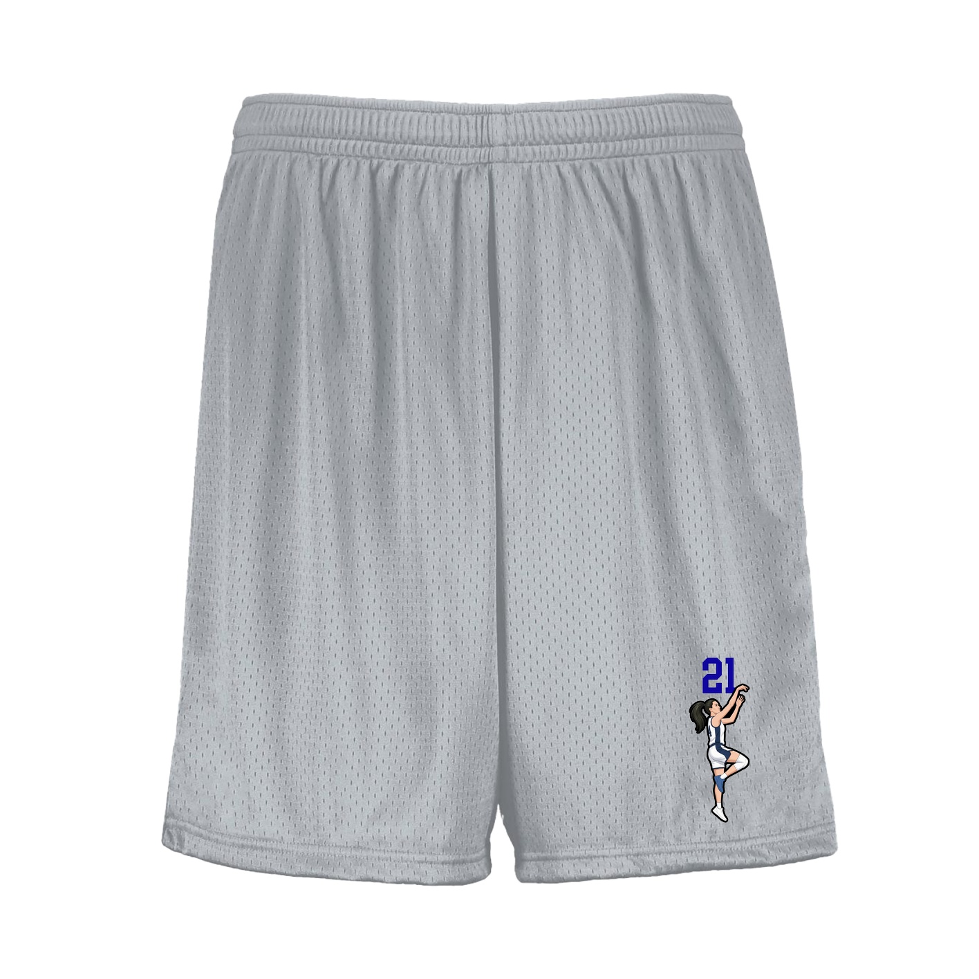 Shorts — Number Top in Silver