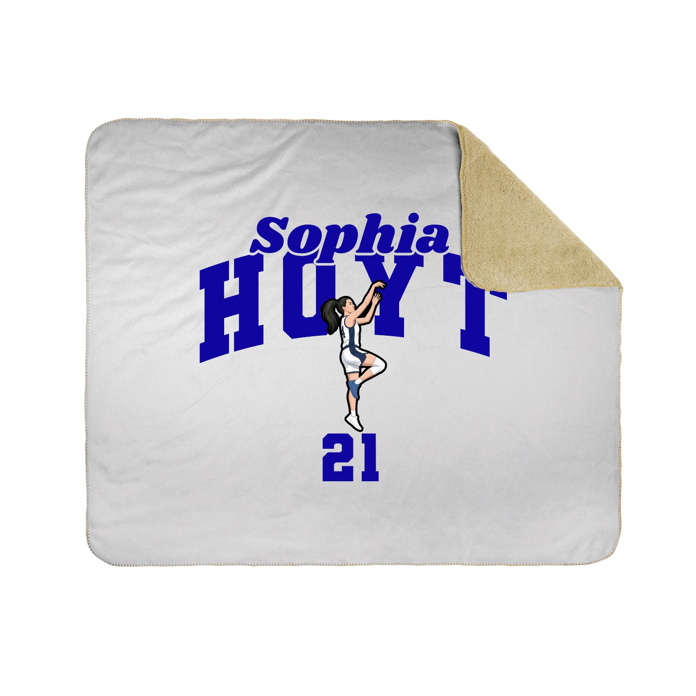 Throw Blanket — Signature Arch in White