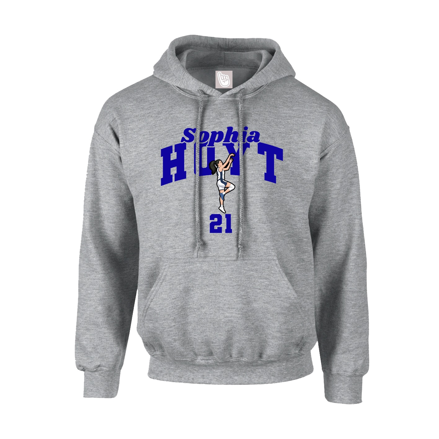 Hoodie — Signature Arch in Grey