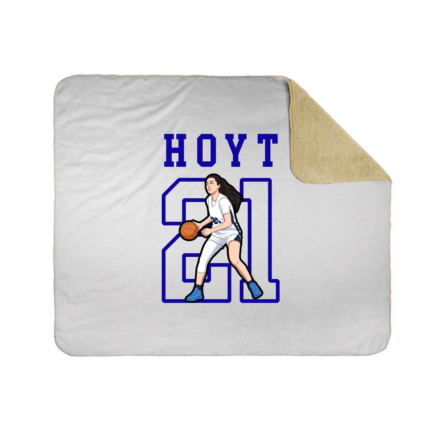 Throw Blanket — Shirsey in White