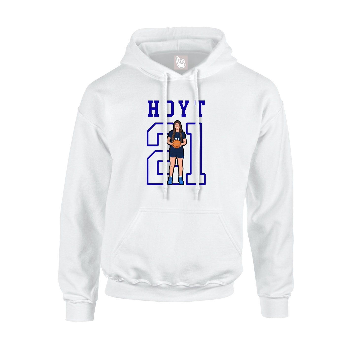Hoodie — Shirsey in White