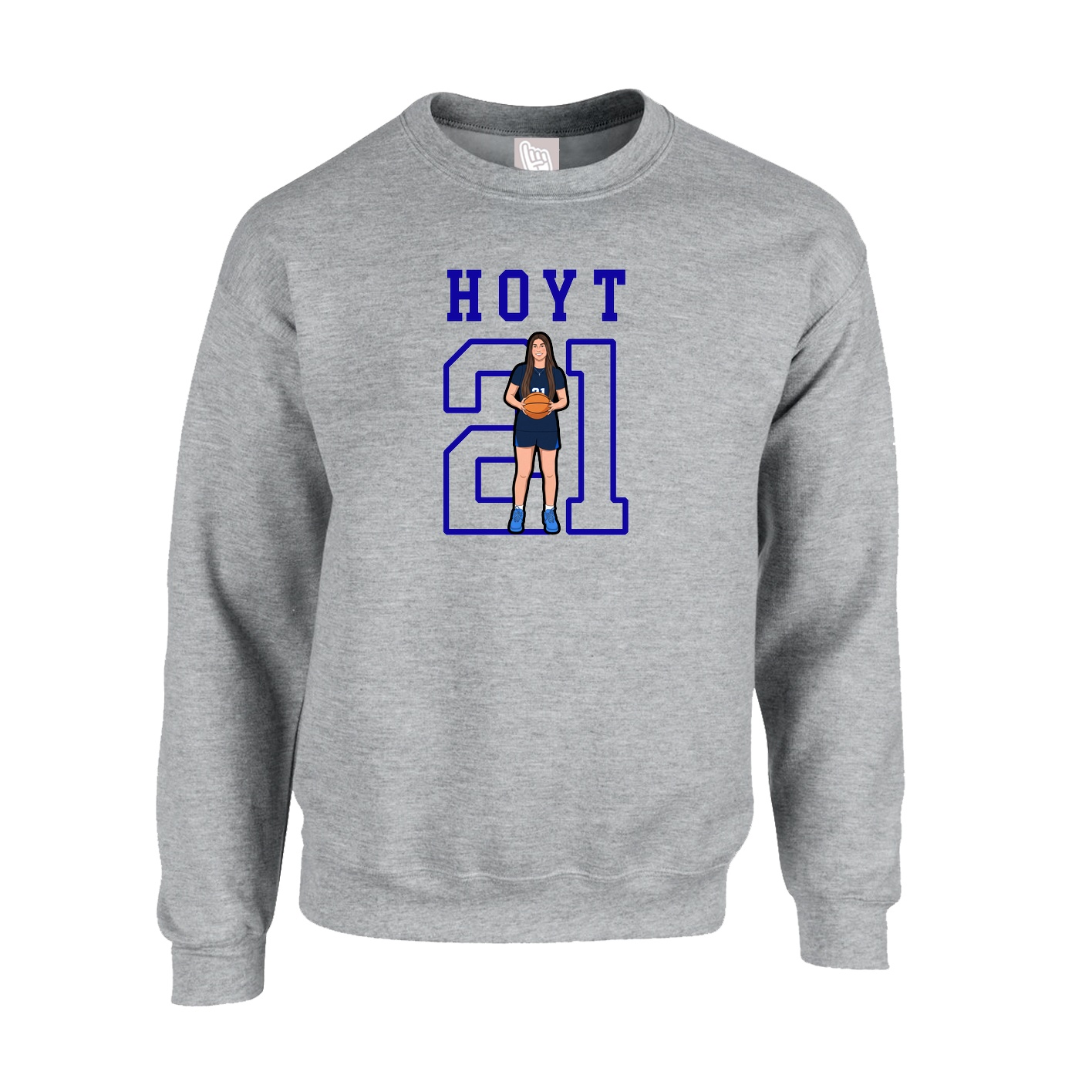 Fleece Crew — Shirsey in Grey