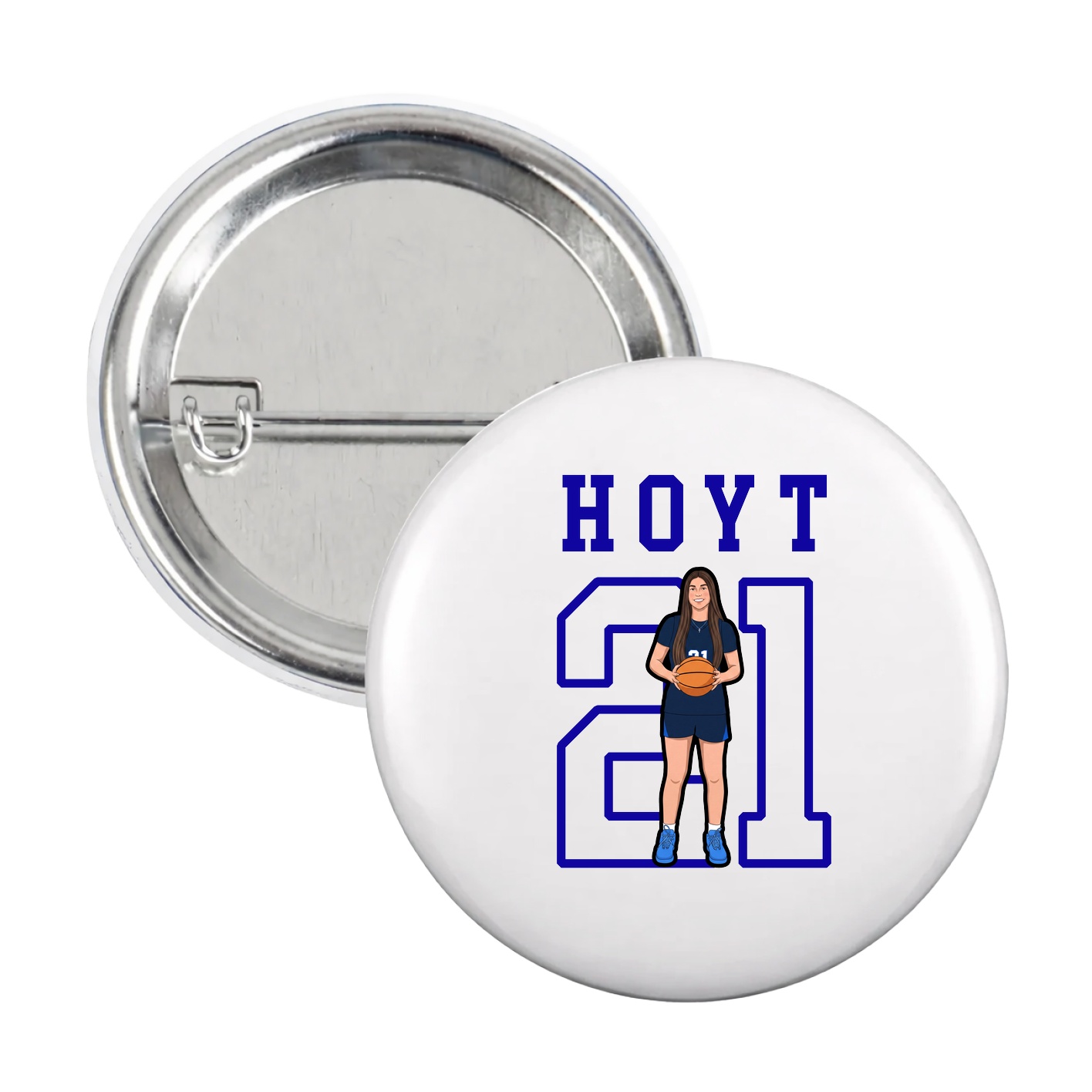 Game Day Button — Shirsey in White