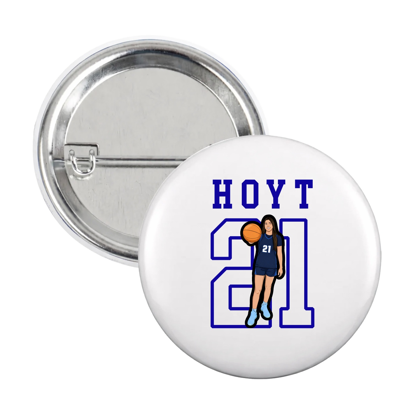 Game Day Button — Shirsey in White