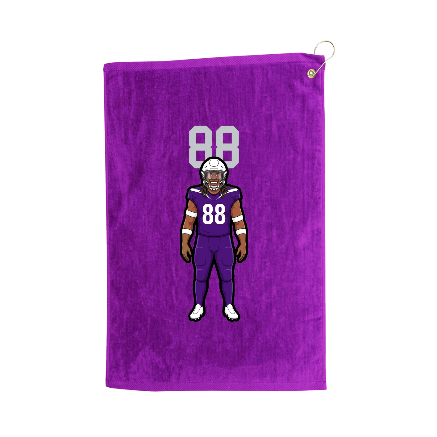 Golf Towel — Number Top in Purple
