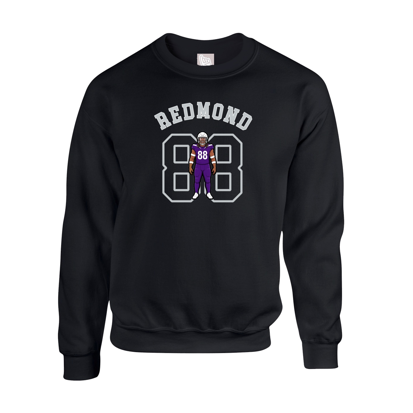 Fleece Crew — Shirsey Arch in Black