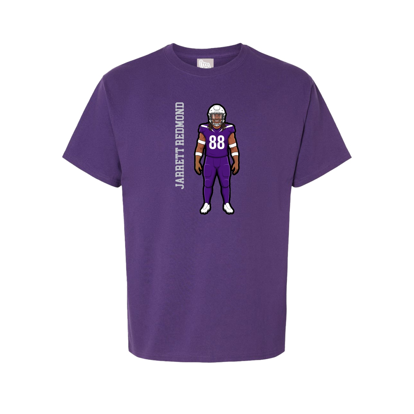Tee — Name Vertical in Purple