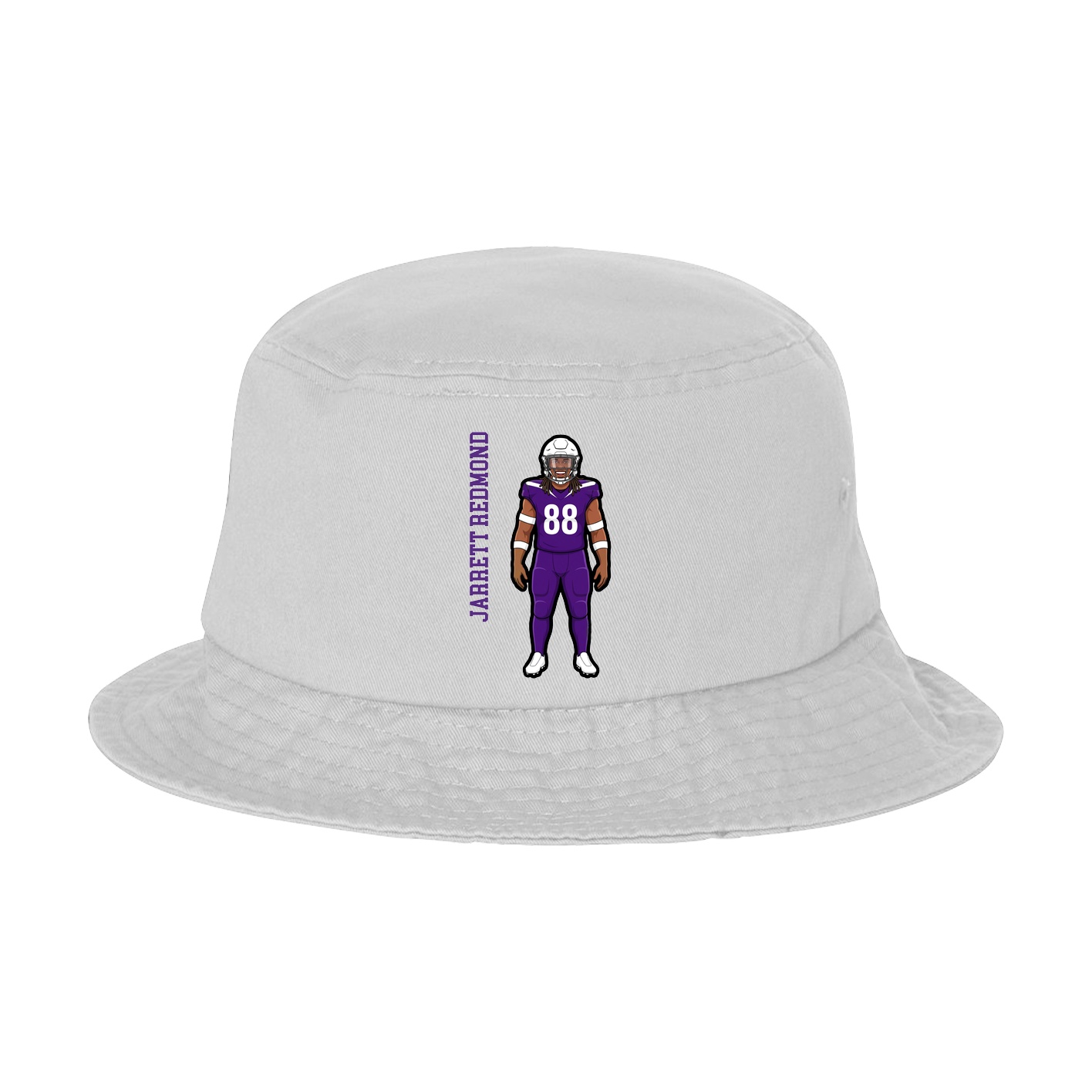 Bucket Cap — Name Vertical in White
