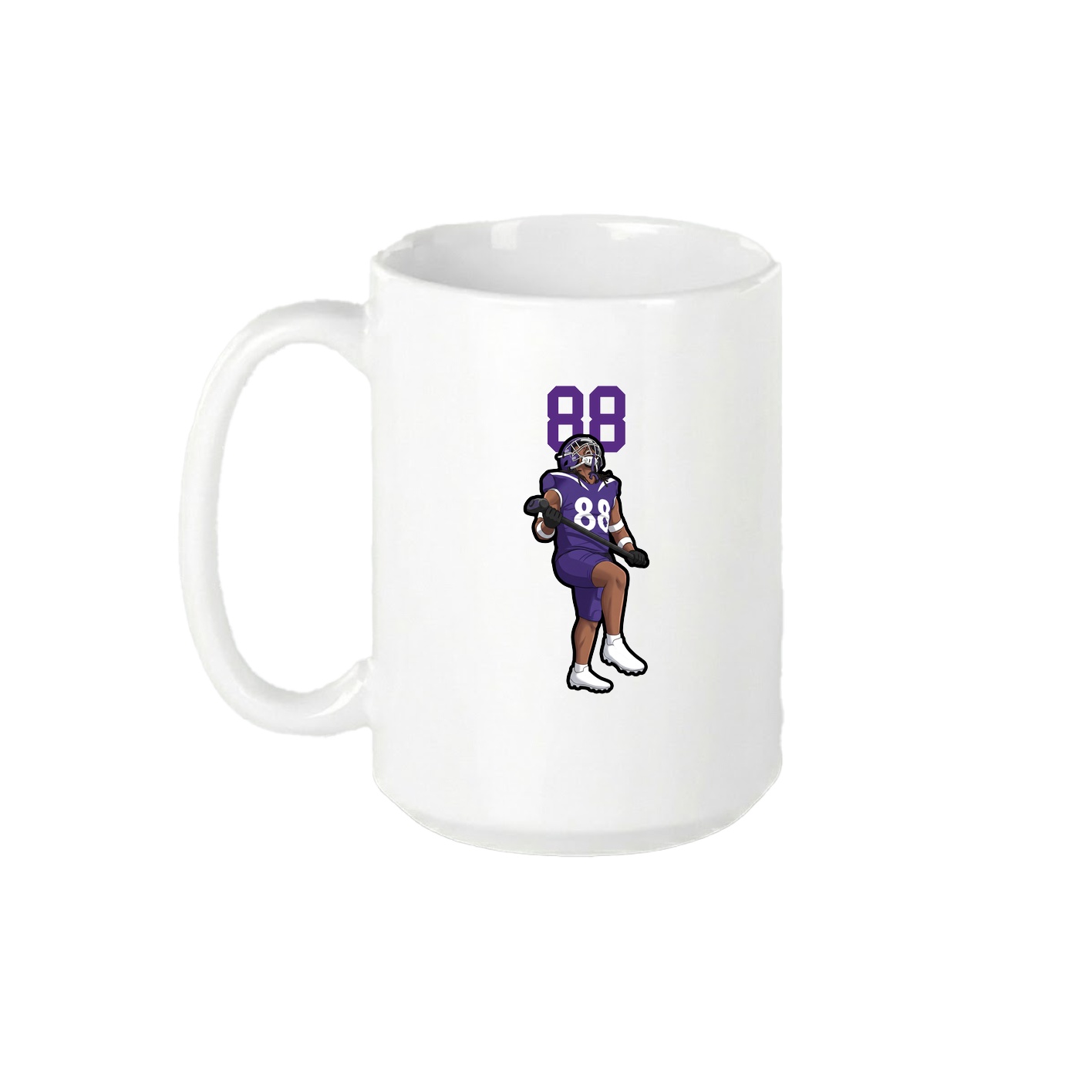 15oz Coffee Mug — Number Top in White