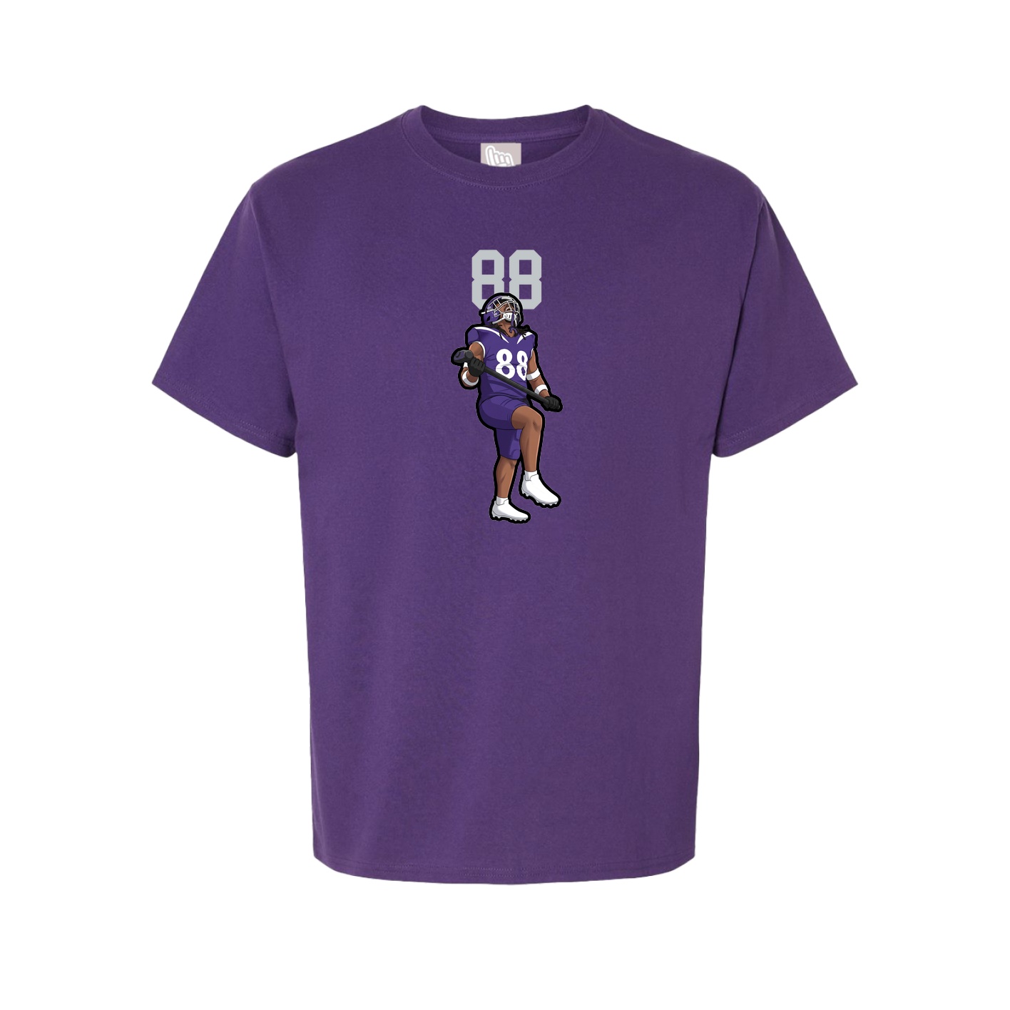Youth Tee — Number Top in Purple