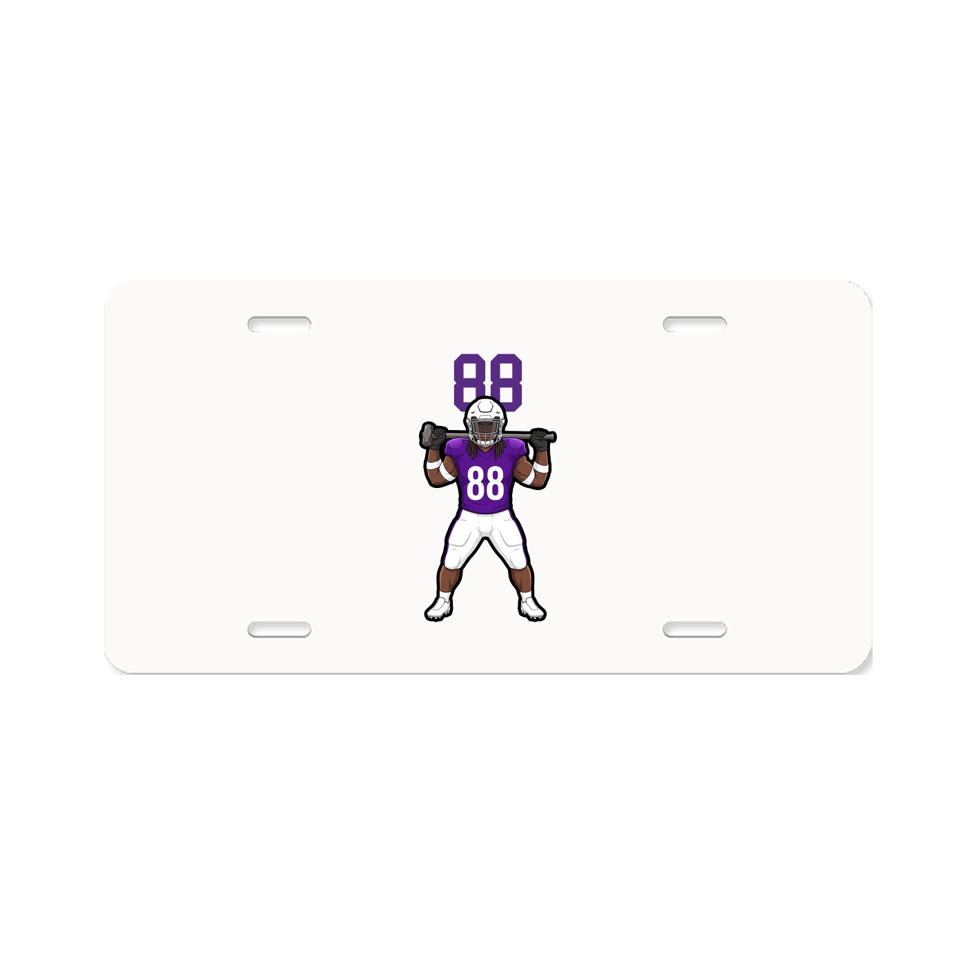 License Plate — Number Top in Classic