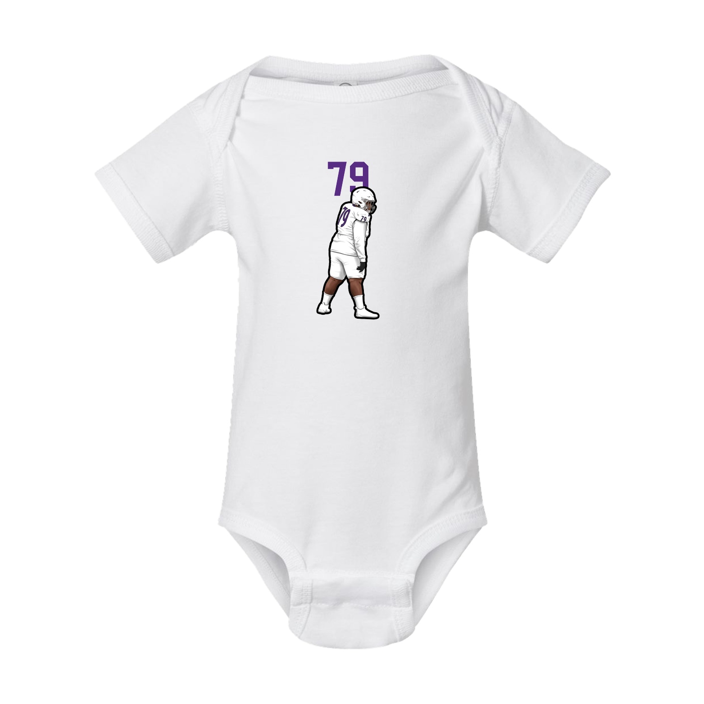 Baby Onesie — Number Top in White