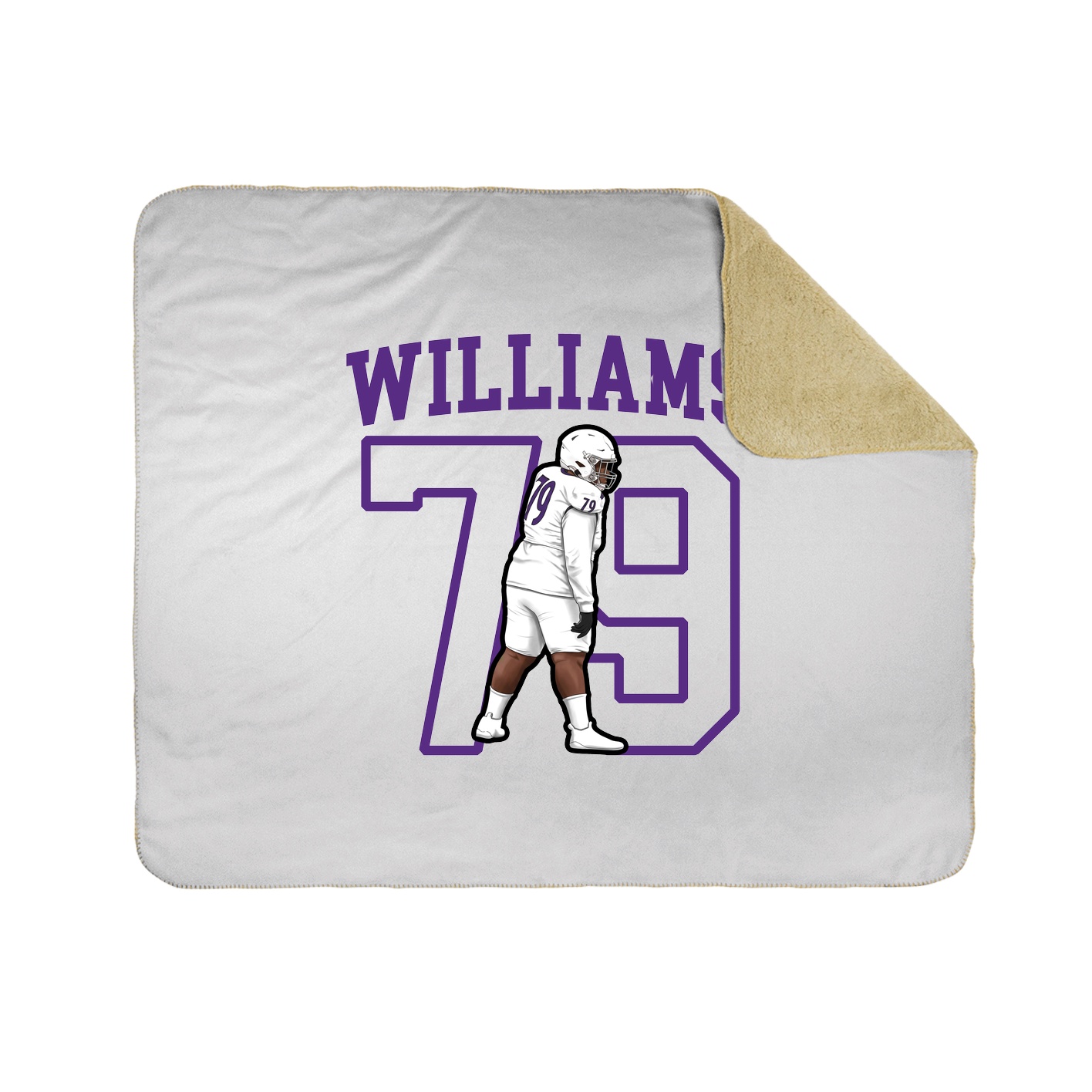 Throw Blanket — Shirsey in White