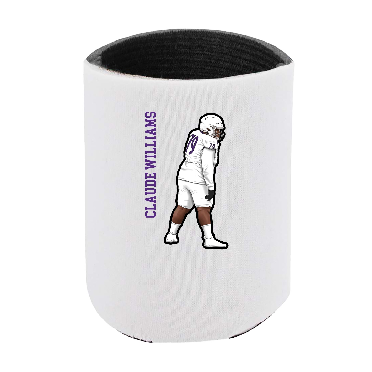 Can Holder — Name Vertical in White