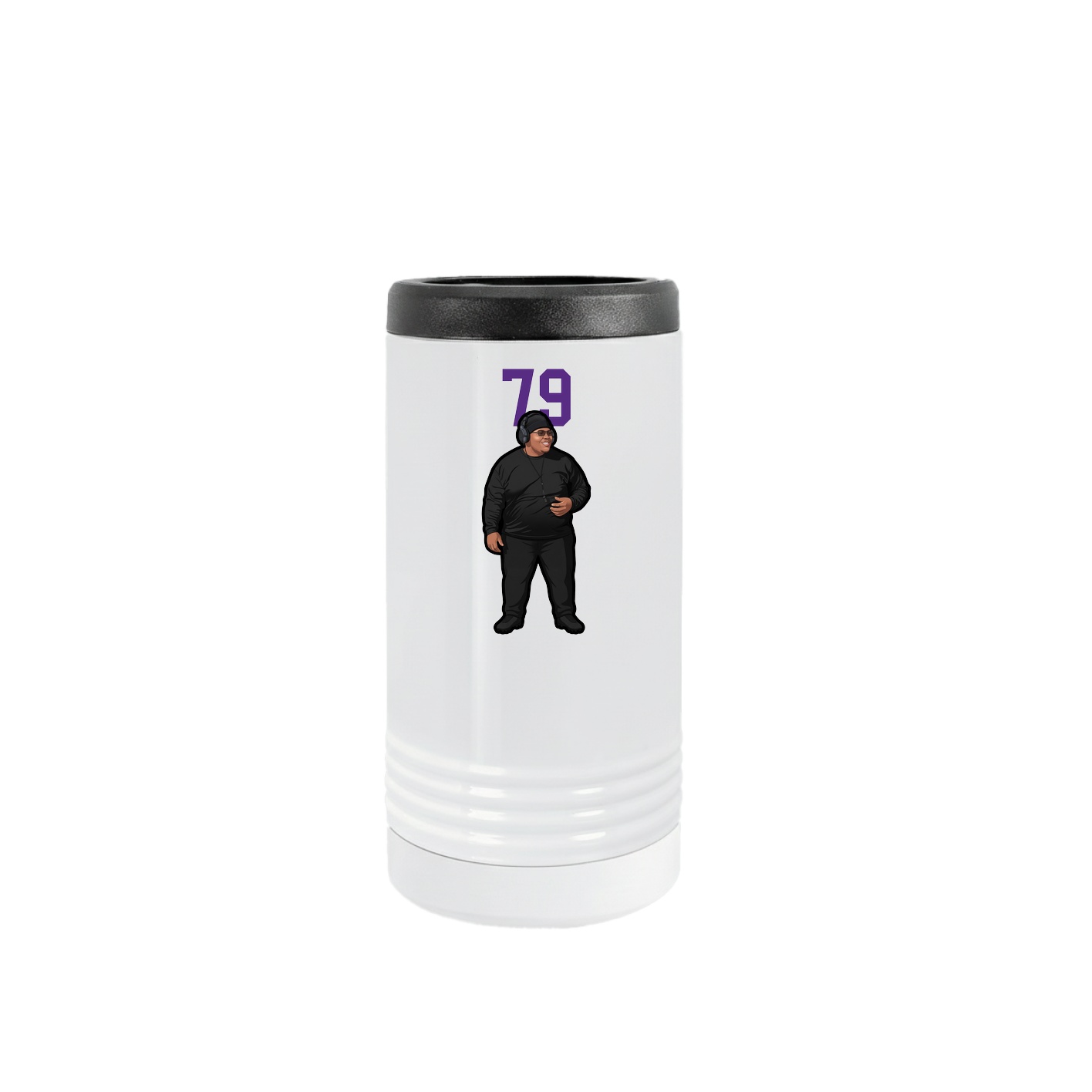 Slim Beverage Holder — Number Top in White