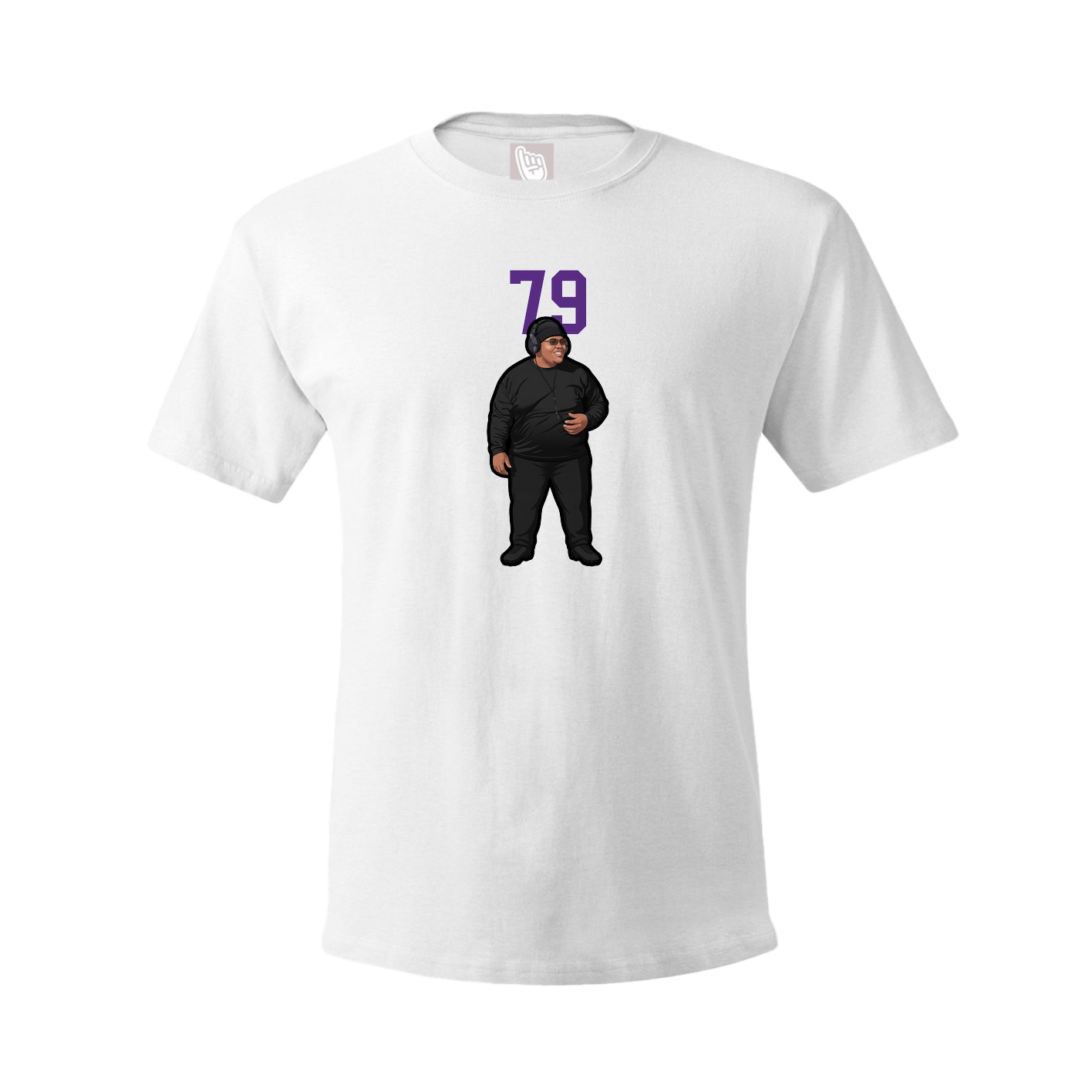 Youth Tee — Number Top in White