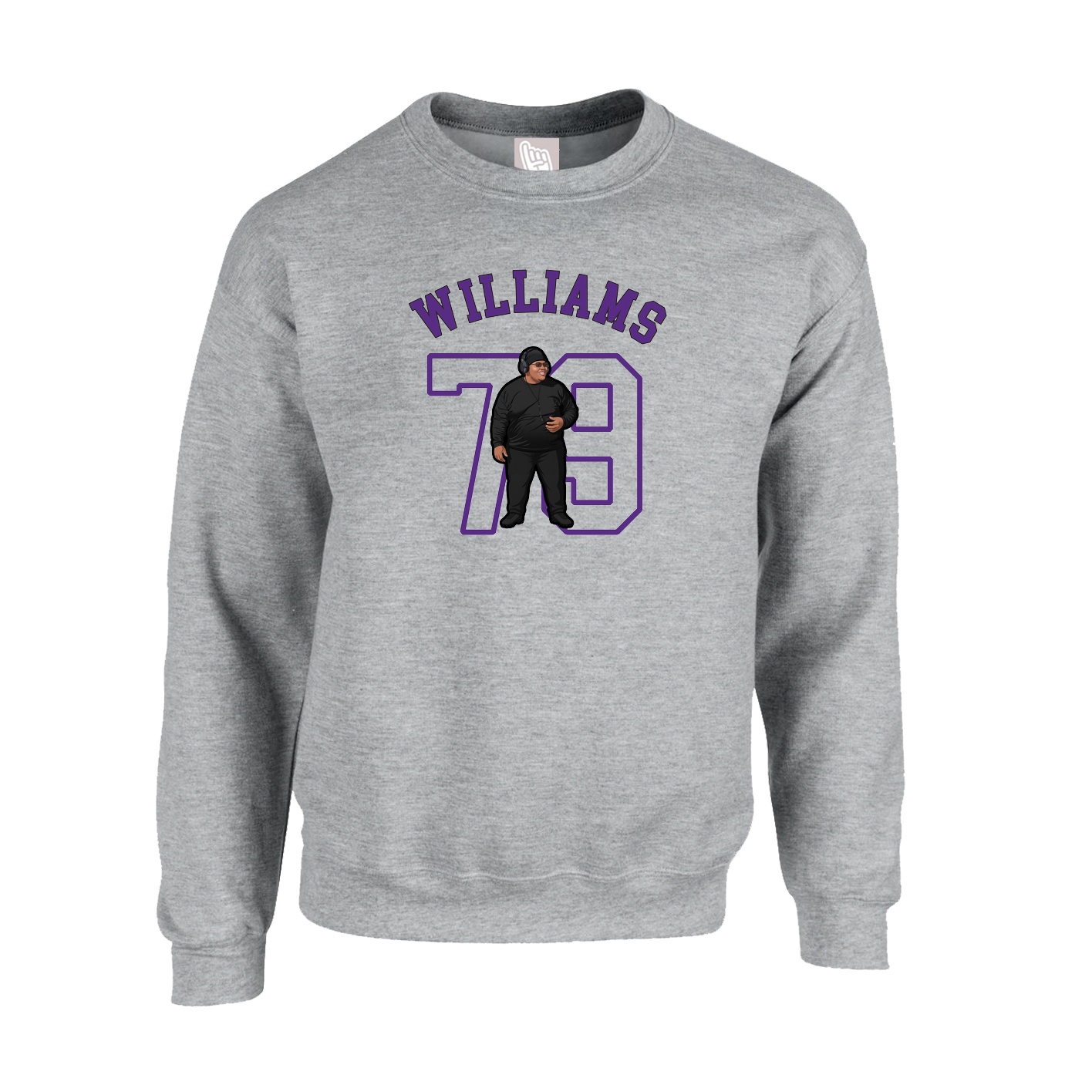 Fleece Crew — Shirsey Arch in Grey