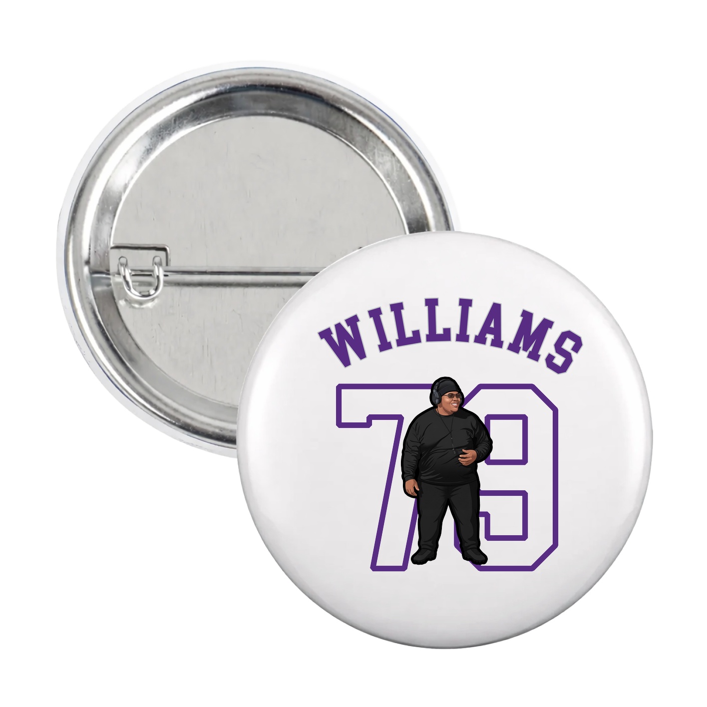 Game Day Button — Shirsey Arch in White