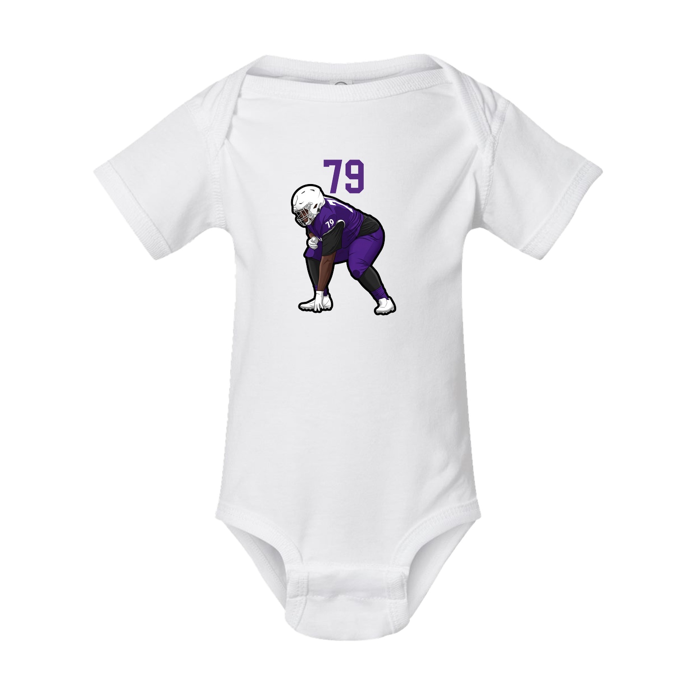 Baby Onesie — Number Top in White