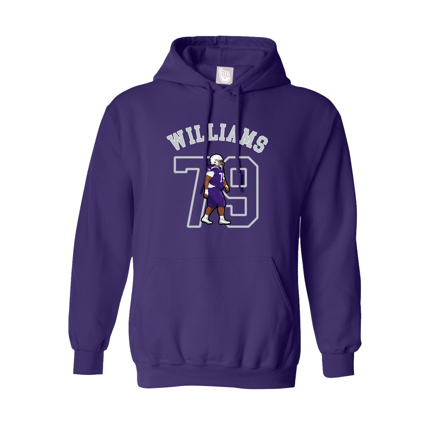 Youth Hoodie — Shirsey Arch in Purple