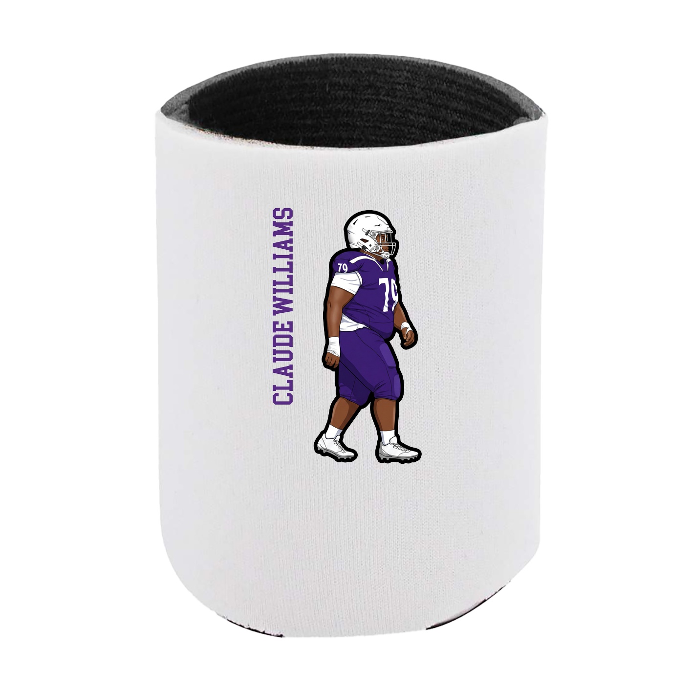 Can Holder — Name Vertical in White