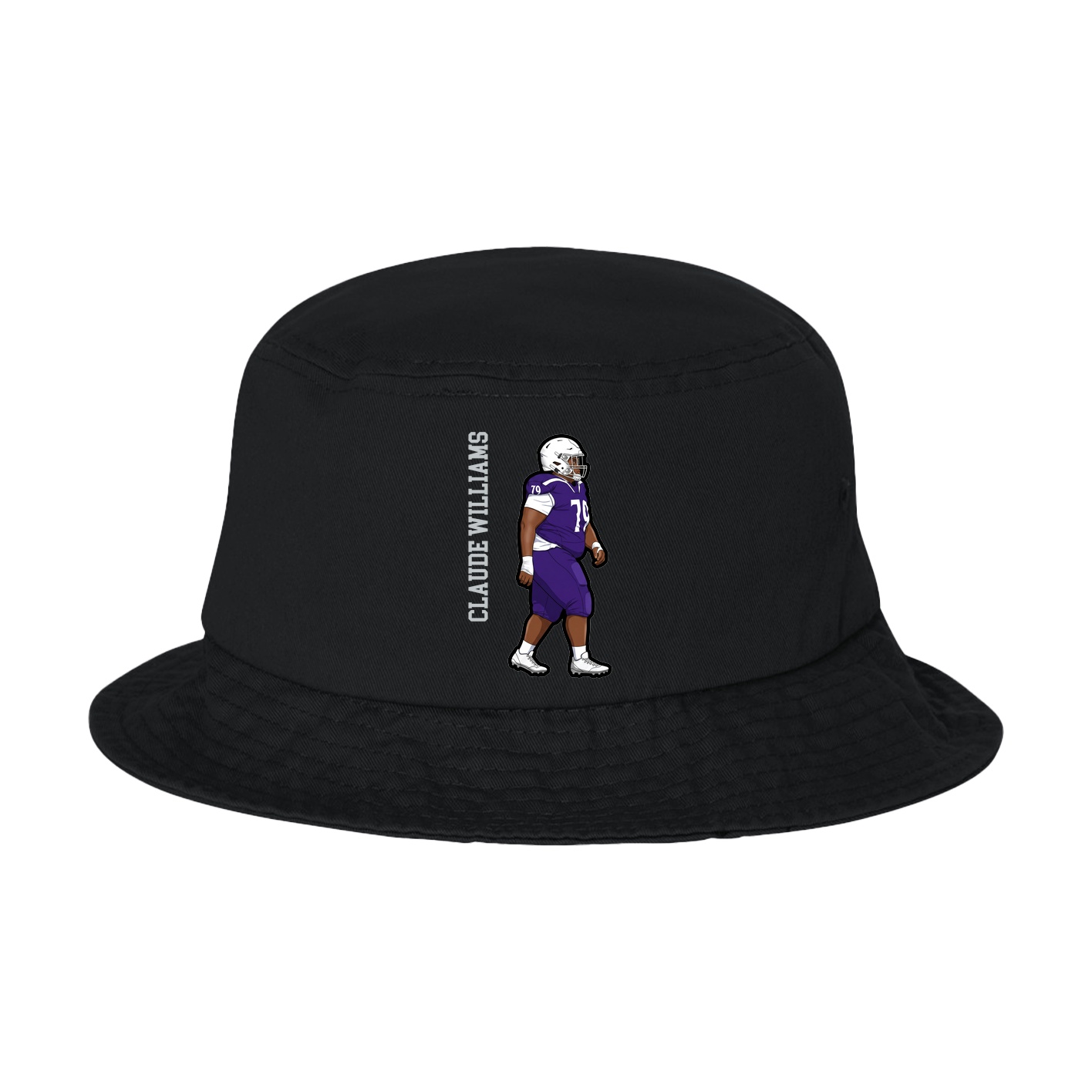 Bucket Cap — Name Vertical in Black