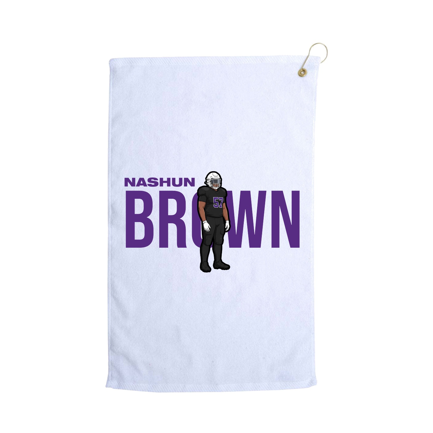 Golf Towel — Player Name in White